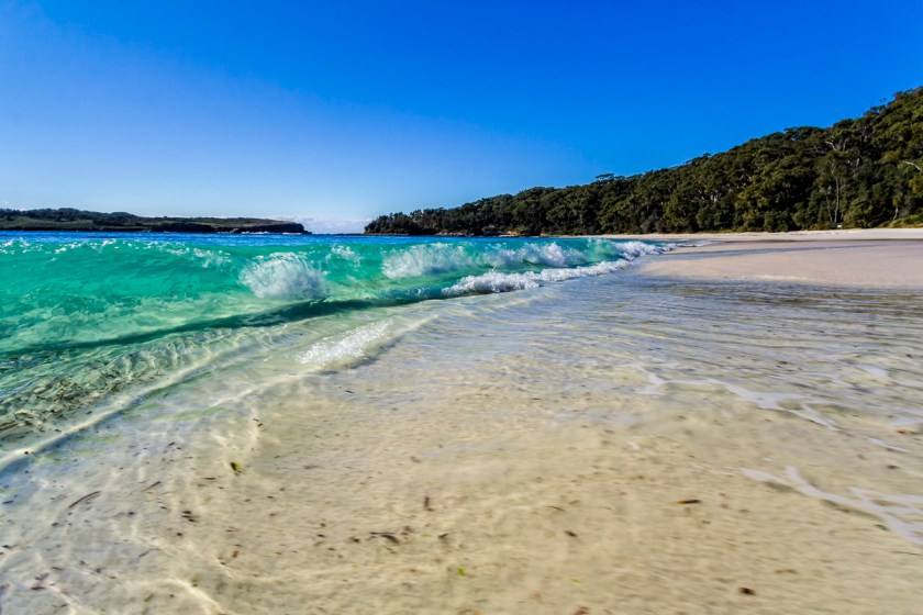 Green wave at Murrays Beach