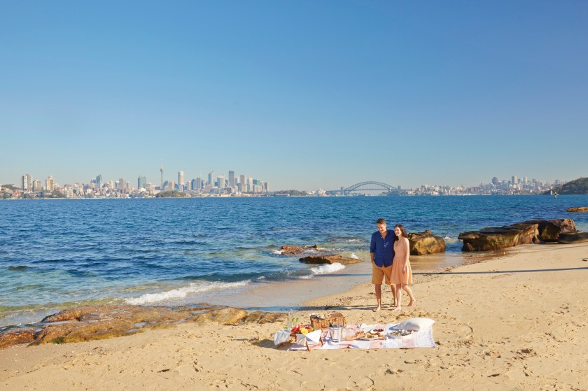 Picnic at Shark Beach, Sydney Harbour, NSW